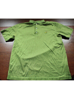 Amen Corner The Masters Polo Shirt Golf Augusta M Green Distressed